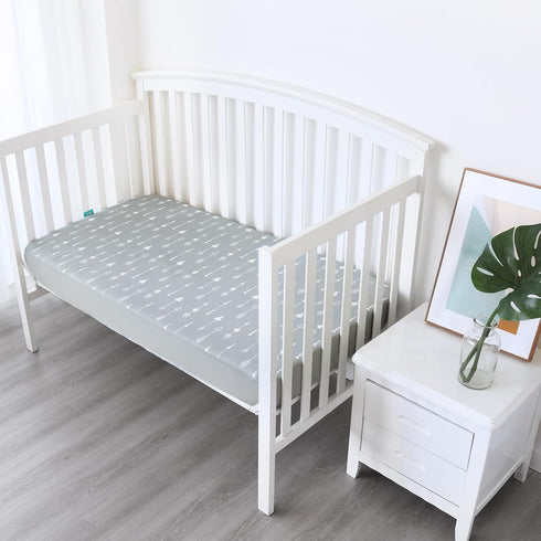 Crib Sheets Fitted, 2 Pack Crib Sheet Fits for Standard Crib Mattress, Toddler Sheets for Baby Boys & Girl by Biloban