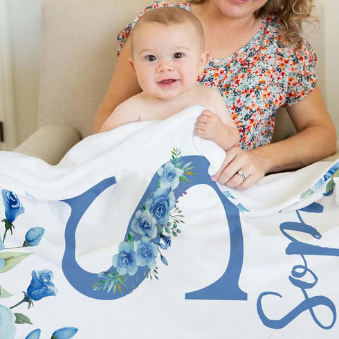 60"X80" Corissy Ships Next Day, Personalized Baby Blankets, Custom Baby Blanket with Name for Girls,Gift for Chrismas
