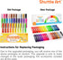 32 Shuttle Art Tempera Paint Sticks, Colors Solid Tempera Paint for Kids, Super Quick Drying, No-Toxic, Works Great on