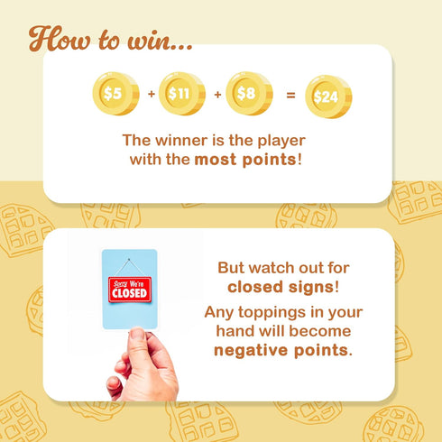 Top Waffle Card Game - Delicious Game for Kids, Teens, Adults, and Family Game Night, Ages 7+, 2-6 Players
