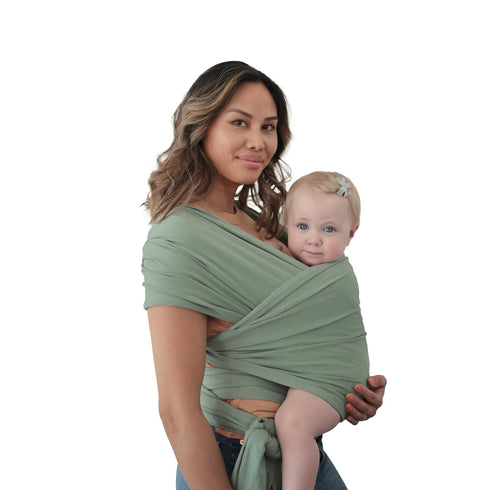mushie Baby Wrap Carrier | Organic Cotton and Elastane | Infant Sling