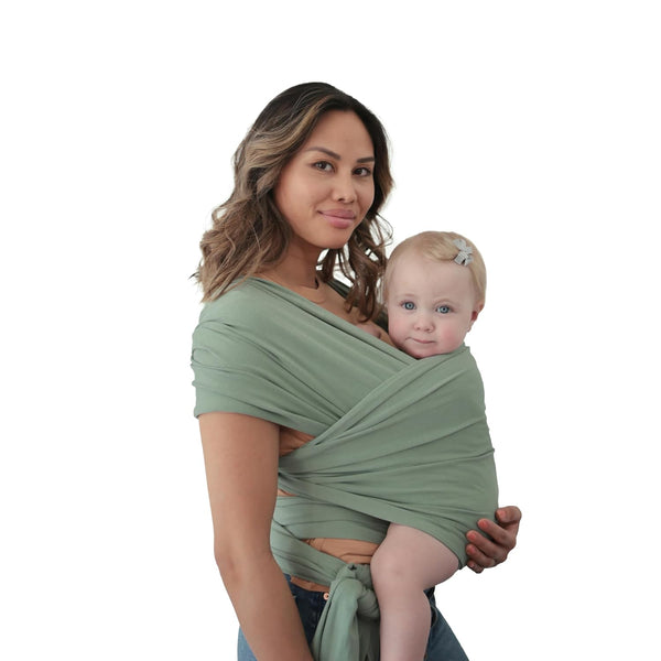 mushie Baby Wrap Carrier | Organic Cotton and Elastane | Infant Sling