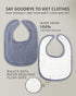 Cutie Birdie 4-Pack 100% 0-36 Muslin Baby Bibs for Unisex Girls & Boys- Cotton Baby Bibs for Drooling and Teething