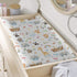 Baby Safari Animals Ship Changing Pad Covers, Zoo Animal Flower Leaves for Boy Girl, Soft Stretchy 32''x16''