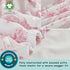 100% Country Brandream Organic Crib Fitted Sheets for Baby Girls, Grandmillennial Fitted Crib Sheet for Standard Crib