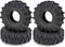 4pcs 1.0inch Rubber Tires, RC Crawler Wheel Tires 62mm for 1/18 TRX4M 1/24 SCX24 AXI90081 Deadbolt C10 B17 Gladiator (C)