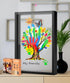 VidwanHome Family Handprint & Hand Casting Kit DIY Keepsake Frame, Wooden Frame