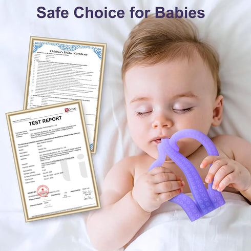 3-6 6-12 0-12 Teething Toys Months, Baby Teethers Months, Silicone Teething Toys for Baby Relief Months, Octopus