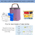 Pack 4 9 Breast Milk Cooler Bag with Ice Fits Baby Bottles Up to Ounce, Baby Bottle Bag Great for Nursing Mom Daycare