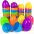 UOUYOO Empty Easter Eggs 2.3" Colorful Bright Plastic Easter Eggs for Easter