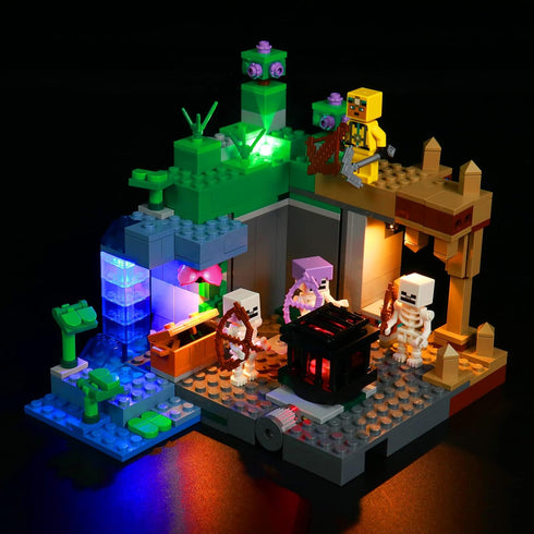 VONADO LED Light for Lego Minecraft The Skeleton Dungeon 21189, Lighting Set Compatible with Lego 21189