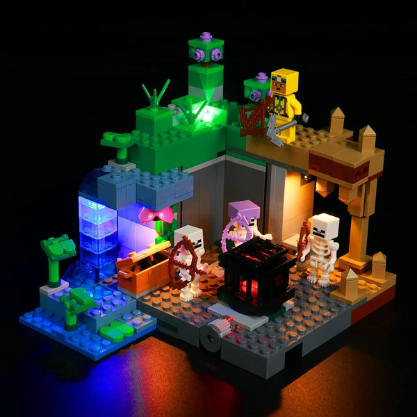 VONADO LED Light for Lego Minecraft The Skeleton Dungeon 21189, Lighting Set Compatible with Lego 21189