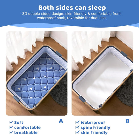 33x 20 inches- Baby Bassinet Mattress Firm Support and Comfort Premium Foam,Noiseless and Odorless,Hypoallergenic Small