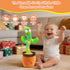 FAYOUCZ 0-18 Baby Toys Dancing Talking Cactus Toy with Adjustable Volume, Boys Girls Gifts Interactive Singing