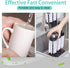 Havawish 2 Pack 3 (7.3 3.7 10.4) Water Bottle Cleaning Brush with Suction Base, Head Bristle Bar Glass Washer for Sink