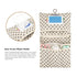 ljhnba Lovely Baby Nappy Bag Reusable Diaper Bag Multifunction Organiser Bag for Infants Washable Baby Diapers Storage