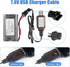 HJ 7.4V 1300mAh SM3P Li-ion Batteries with 2S Charging Cable for Hobby Remote & App Controlled Vehicle Toys