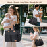 17 Lekebaby Diaper Bag Tote - Pockets Large Travel Diaper Waterproof Tote with Portable Changing Pad, Mom Crossbody