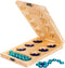 Wooden Mancala Board Game Set, Larger Size Mancala Instructions, Portable Travel Game for Kids and Adults