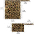 visesunny 2Pcs 2 Leopard Grain Wet Bag with Zippered Pockets Snap Handle Washable Reusable Roomy
