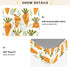 KICPOAY 52x28 Cute Carrots Leaves Toddler Bed Crib Sheets Baby Crib Sheets Cover for Soft Mini Crib Mattress