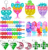 Sibucor 134 Pcs Pop Party Favors for Kids Easter Basket Egg Fillers, Fidget Treasure Box Toys, Classroom Prizes, Pinata