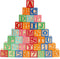 Wooden ABC Toy Building Blocks for Toddlers 1-3 36 PCS Wood Alphabet