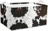 BBSET 3 Closet Pcs Western Bull Boho Rectangle Storage Basket Collapsible Highland Cow Storage Bin for Nursery Toys