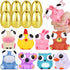 8 Pack Jumbo Golden Easter Eggs with Eye-Pop Fidget Toys Inside, Large