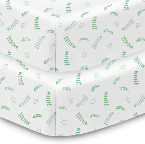 BreathableBaby Cotton Percale Fitted Sheet, for 52" x 28"/132 x 71 cm