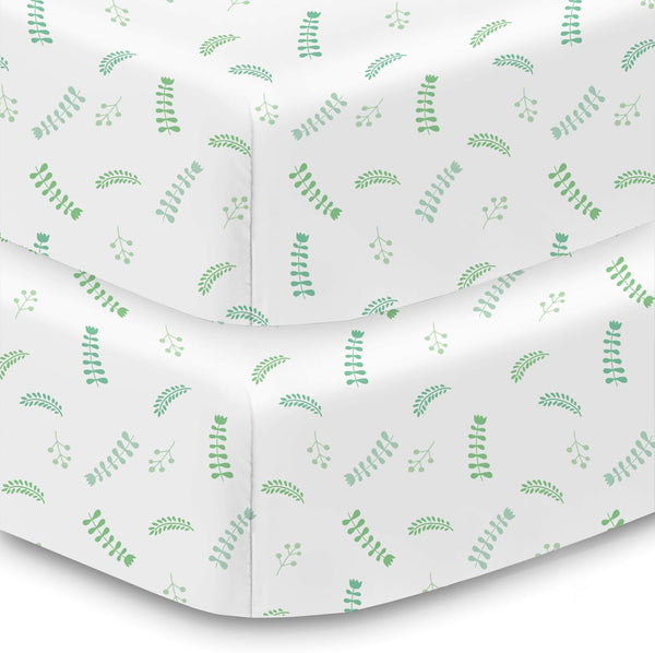 BreathableBaby Cotton Percale Fitted Sheet, for 52" x 28"/132 x 71 cm