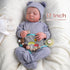 JIZHI Lifelike Reborn Baby Dolls Noah - 17 Inch Realistic Anatomically Correct Baby Boy Dolls with Feeding Kit Gift Box