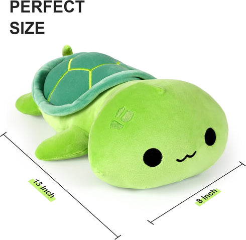 Onsoyours Sea Turtle Cute Plush, Green Soft Stuffed Animal Turtle Pillow, Kawaii Tortoise Toy for Kids (13")