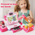 3, 4, 5, 6, 7, 8+ 57 Playset, Play Calculator Cash Register Toy Gift for Kids Girls Age Year Old, Pcs Pink Pretend