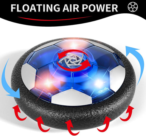 2 Goals & 2 Ball Hover Soccer Ball Toys - Indoor Outdoor Game Toys for Kids Ages 3-5, Birthday Gifts