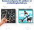 Skillmatics Magical Scratch Art Book for Kids - Animals, DIY Activity & Stickers, Gifts for Toddlers, Ages 3-8