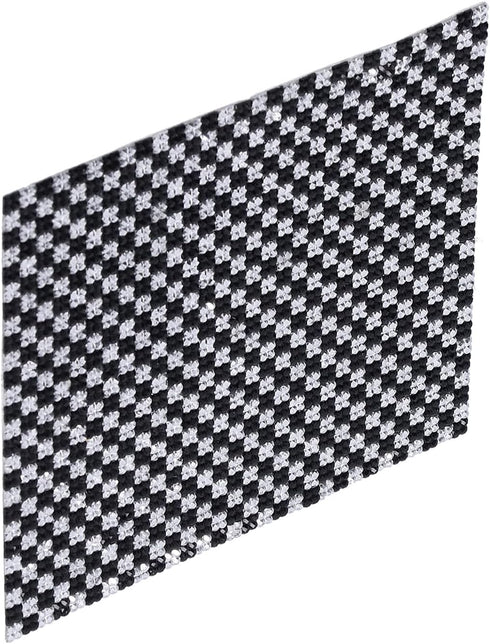 Dolls House Rugs, Vintage Woven Rug Miniature Doll House Accessories (Black and White)