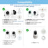 Derebir HB6550/HB6560/HB65/HB66/HB6339, 1/4 Adjustable Baby Monitor Wall Mount Compatible with Hellobaby, iFamily