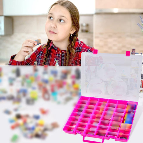 5 1-4 FULLCASE Case Compatible with Surprise for Mini Brands Toys Series Mystery Capsule Storage, for Mini Mart