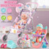 Set 12.5" 2 Sets 20 3, 4, 5, 6 YIYBM Baby Doll Stroller Play with Baby Doll,Dining Chair, Clothes and PCS Doll