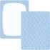 miaozhen 1 Pack 52x28 Cotton Baby Crib Sheets Soft Comfy Daisy Flower Pastel Blue Toddler Mattress Sheet for Nursery