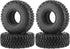 4PCS 95MM Rubber Tyres, 1.55 inch Terrain Wheel Tires for 1:10 RC Crawler Car, Compatible with Tamiya MST JIMNY Axial