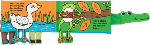 Melissa & Doug Soft Activity Baby Book, Whose Feet? Sensory Toys for Toddlers