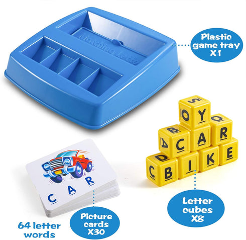 Learning Games for Kids Ages 3-8 - Matching Letter Game Educational Toys for Boys Girls Alphabet Puzzle Gifts
