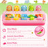 1 9-12-18 1st Duchong Toys for Year Old Girls, Interactive Pop Up Toy with Music & Light, Montessori Learning Toys