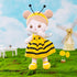 OUOZZZ Soft Baby Doll for Girls - My First Birthday Gift - Plush Rag Doll in Yellow Bee Dress for Toddlers Kids Infants