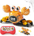 WINJOYMAX Remote Control Robot Crab Toy,Rechargeable With LED Lights And Music, Fast Crawling