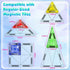 Magnetopia 40 Set 3+, Mini Diamond Texture Magnetic Tiles with Iron Box, PCS Travel Magnetic Tiles, STEM Educational