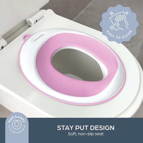 Dreambaby Potty Training Toilet Seat, Easy Fit Toddler Toilet Seat Cover, Anti-Slip for Boys and Girls, Lightweight