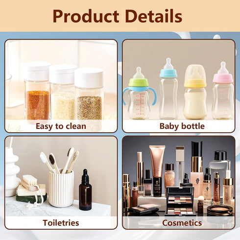 Duimbok 2 Pack Countertop Magnetic Baby Bottle Organizer, Baby Bottle Storage Rack for Refrigerator Side, Metal Bottle